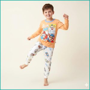 Laugh Out Loud Boys Full Sleeves Pajama Set Khafif - Brown