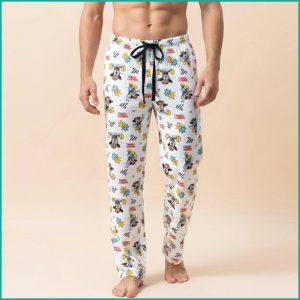Happy Mickey Mouse Men's Cotton Pant - White