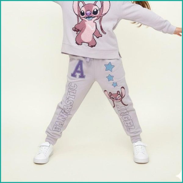 Stitch Star Girls Winter Training Suit - Purple - Image 3