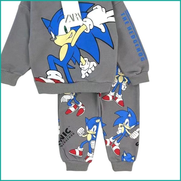 Sonic Power Boys Winter Training Suit ZARA - Grey - Image 4