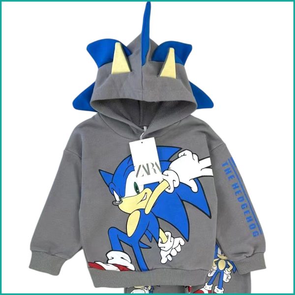 Sonic Power Boys Winter Training Suit ZARA - Grey - Image 3