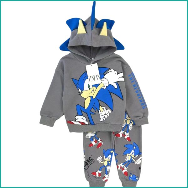 Sonic Power Boys Winter Training Suit ZARA - Grey - Image 2