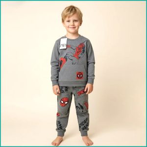 Spiderman Boys Winter Training Suit ZARA - Grey