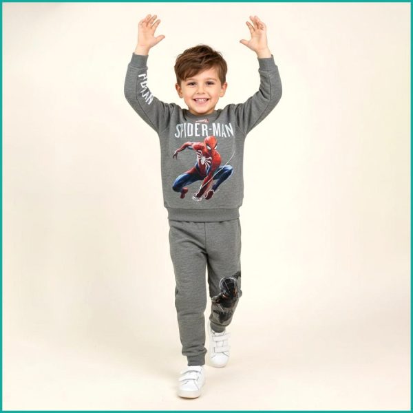 Spiderman Boys Winter Training Suit ZARA - Grey