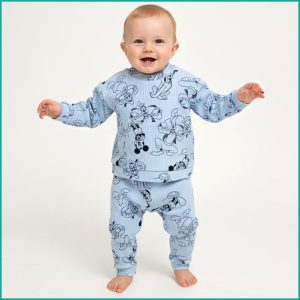 All Mickey Kids Infant Pajama Set - Sky Blue