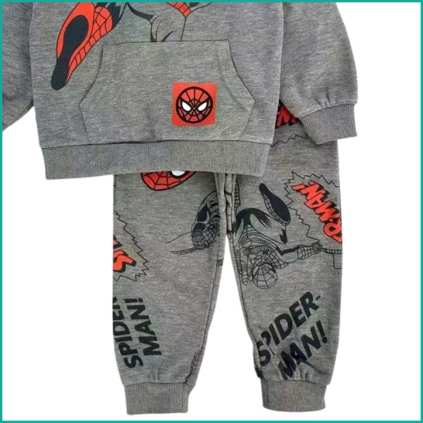 Spiderman Boys Winter Training Suit ZARA - Grey - Image 4