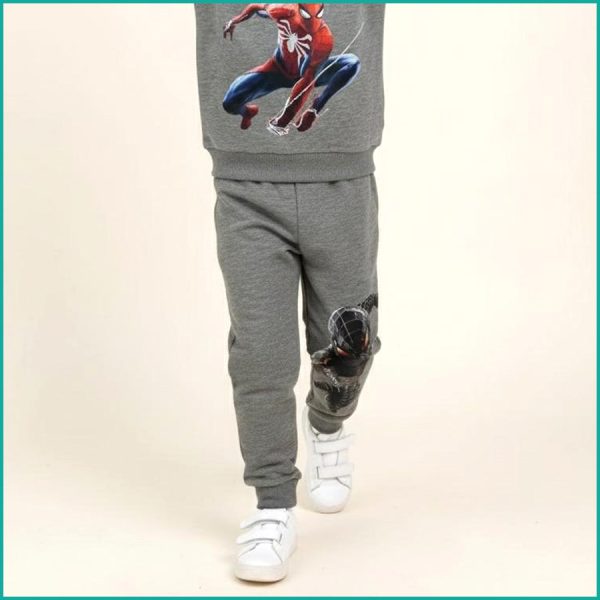 Spiderman Boys Winter Training Suit ZARA - Grey - Image 3