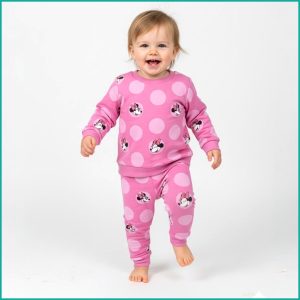Minnie Dots Kids Infant Pajama Set - Pink