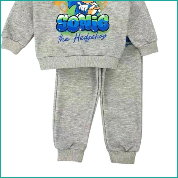 Sonic Boys Winter Training Suit ZARA - Light Grey - Image 4