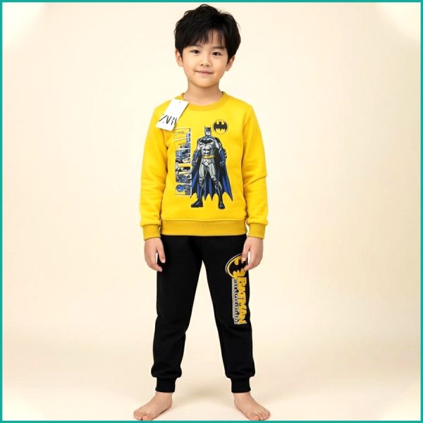 Batman Boys Winter Training Suit ZARA - Yellow Black