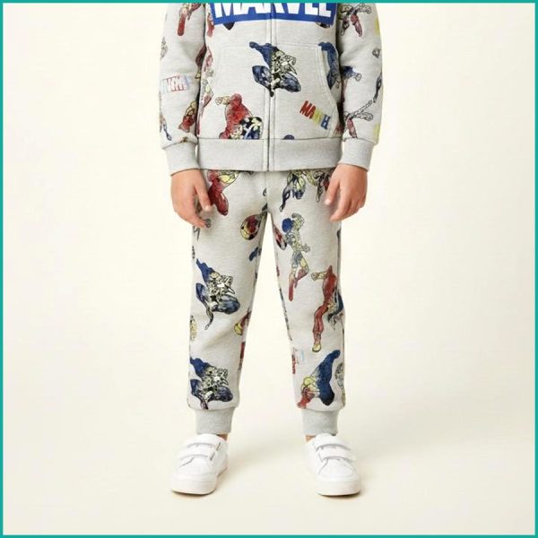 Marvel Boys Winter Training Suit ZARA - Light Grey - Image 3