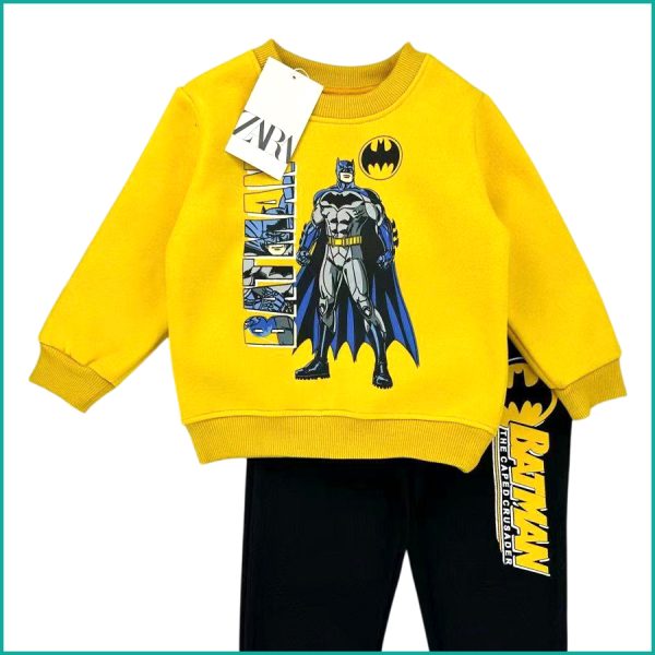 Batman Boys Winter Training Suit ZARA - Yellow Black - Image 3