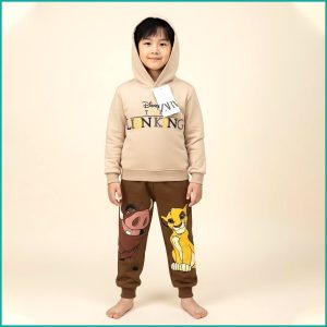 Lion King Boys Winter Training Suit ZARA - Cream Brown
