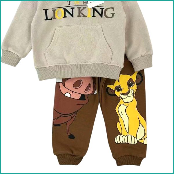 Lion King Boys Winter Training Suit ZARA - Cream Brown - Image 4