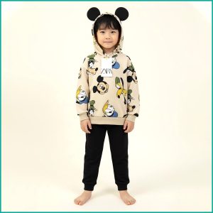 Mickey Boys Winter Training Suit ZARA - Cream Black