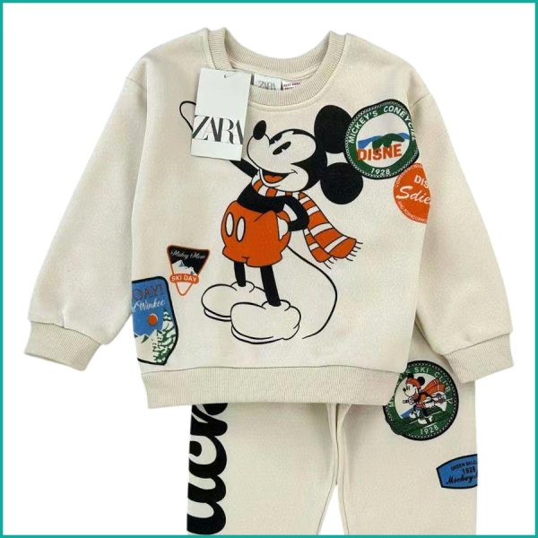 Mickey Tour Boys Winter Training Suit ZARA - White - Image 3