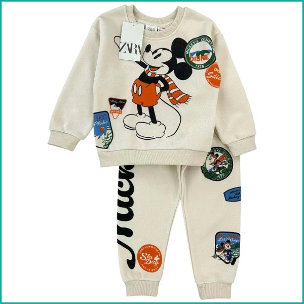 Mickey Tour Boys Winter Training Suit ZARA - White - Image 2