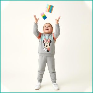 Cute Minnie Girls Winter Training Suit ZARA - Grey