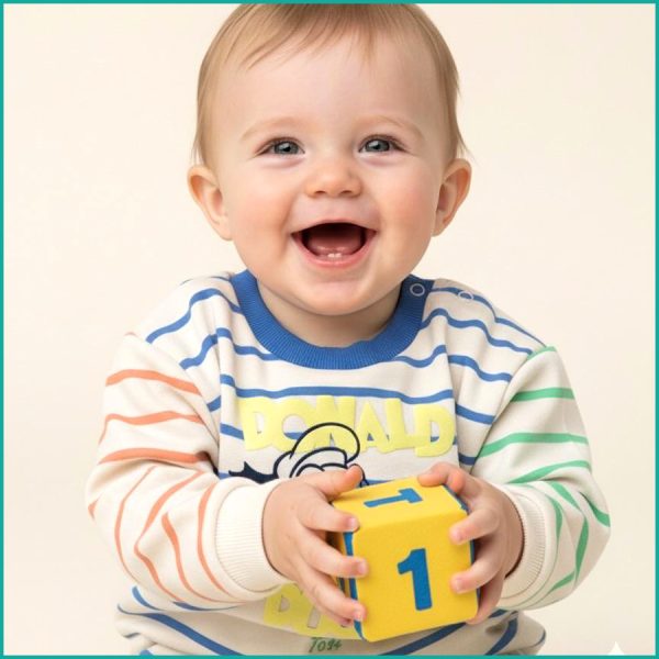 Donald Infant Boys Winter Training Suit - White - Image 2