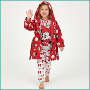 Minnie Girls Winter 3 Pcs Set - Red White