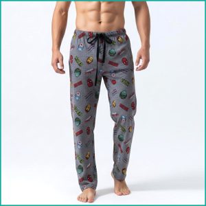 Superhero Men's Cotton Pant - Grey