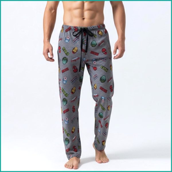 Superhero Men's Cotton Pant - Grey