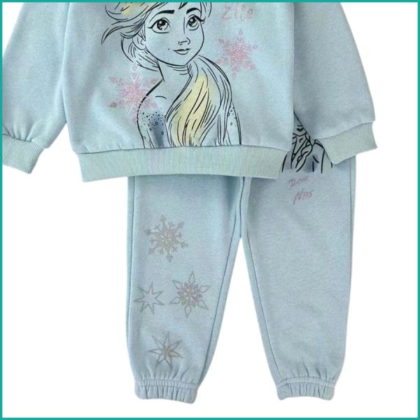Princess Girls Winter Training Suit ZARA - Sky Blue - Image 4
