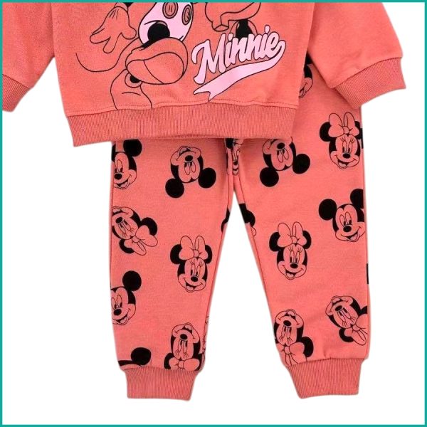 Mickey Minnie Girls Winter Training Suit ZARA - Hot Pink - Image 4