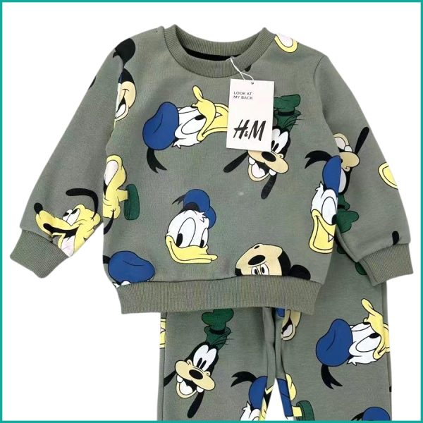 Home Mickey Boys Winter Training Suit ZARA - Grey - Image 3