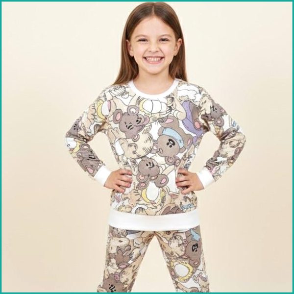 All Bear Girls Winter Training Suit - White - Image 2