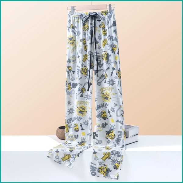 Minions Men's Cotton Pant - Light Grey - Image 2