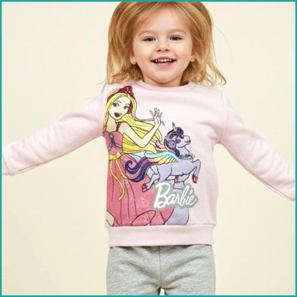 Barbie Girls Winter Training Suit - Pink Grey - Image 2