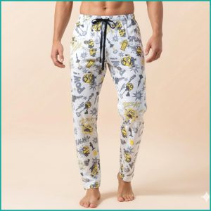 Minions Men's Cotton Pant - Light Grey