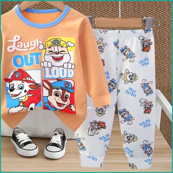 Laugh Out Loud Boys Full Sleeves Pajama Set Khafif - Brown - Image 4