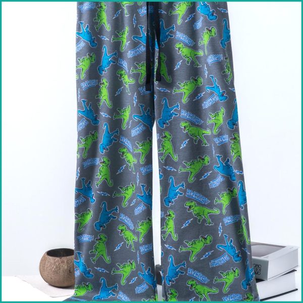 Tiny Dinosaur Men's Cotton Pant - Grey - Image 3