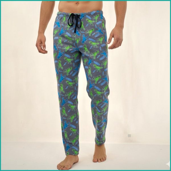 Tiny Dinosaur Men's Cotton Pant - Grey