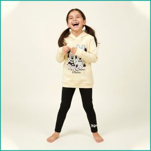 Minnie Girls Winter Training Suit ZARA - Cream Black