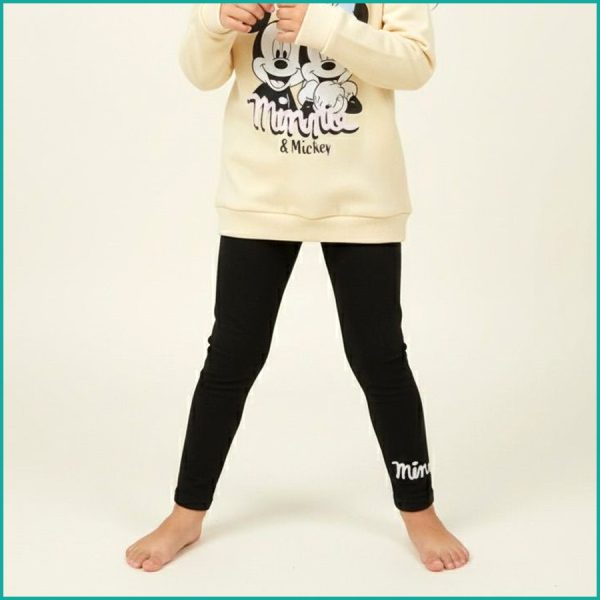 Minnie Girls Winter Training Suit ZARA - Cream Black - Image 3