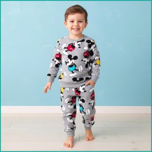 Colorful Mickey Boys Winter Training Suit - Grey