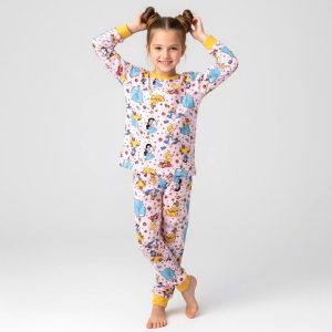 Princess Magic Girls Full Sleeves Pajama Set - Pink