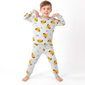 Wild Boys Winter Pajama Set - Greyبجايم مبتن من داخل