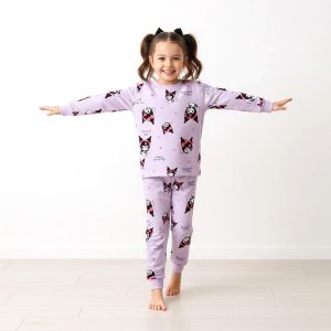 Kuromi Girls Winter Pajama Set - Light Purpleبجايم مبتن من داخل