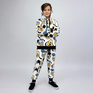 Donald Goofy Boys Winter Training Suit - White