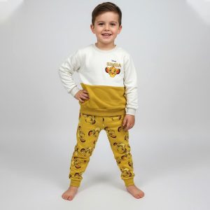 Disney Simba Boys Winter Training Suit ZARA - White Yellow