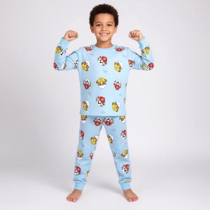 Paw Patrol Boys Winter Pajama Set - Sky Blueبجايم مبتن من داخل