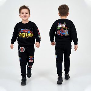 Spiderman Boys Winter Training Suit - Black