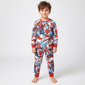 Spiderman Boys Full Sleeves Pajama Set - Multicolor