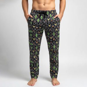 Battery Face Men's Cotton Pant - Black