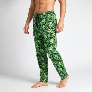 Villain Face Men's Cotton Pant - Green