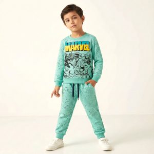 Marvel Boys Winter Training Suit - Sea Green